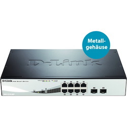 D-Link DGS-1210 DGS-1210-08P 8 Ports Manageable Ethernet Switch - Gigabit Ethernet - 10/100/1000Base-T