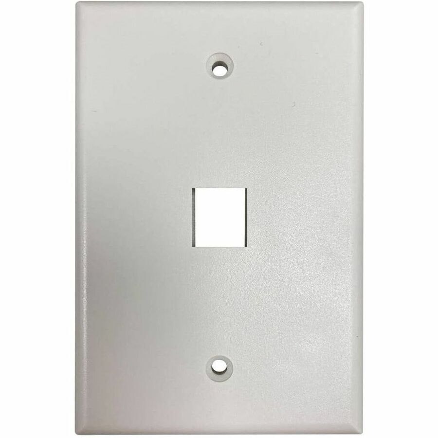 Eaton Tripp Lite Series Safe-IT 1-Port Single-Gang Keystone Wall Plate, Antibacterial, Ivory Matte, TAA