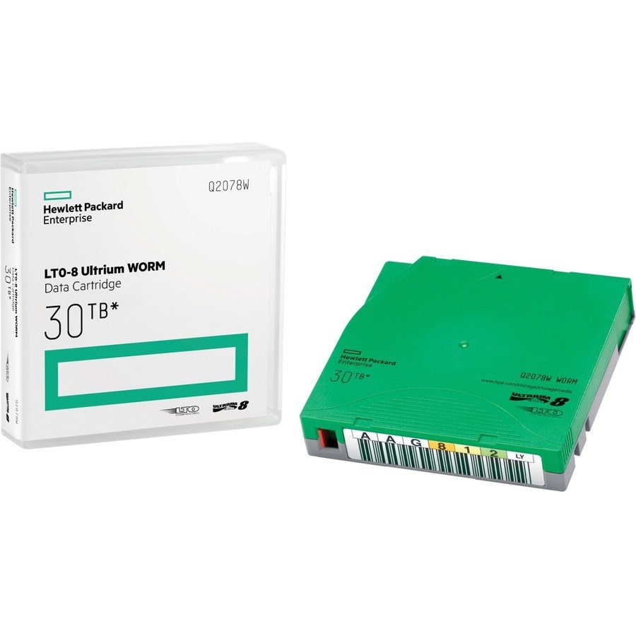 HPE Data Cartridge LTO-8 - WORM - Labeled - 1 Pack