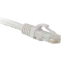 ENET Cat6 White 2 Foot Patch Cable with Snagless Molded Boot (UTP) High-Quality Network Patch Cable RJ45 to RJ45 - 2Ft