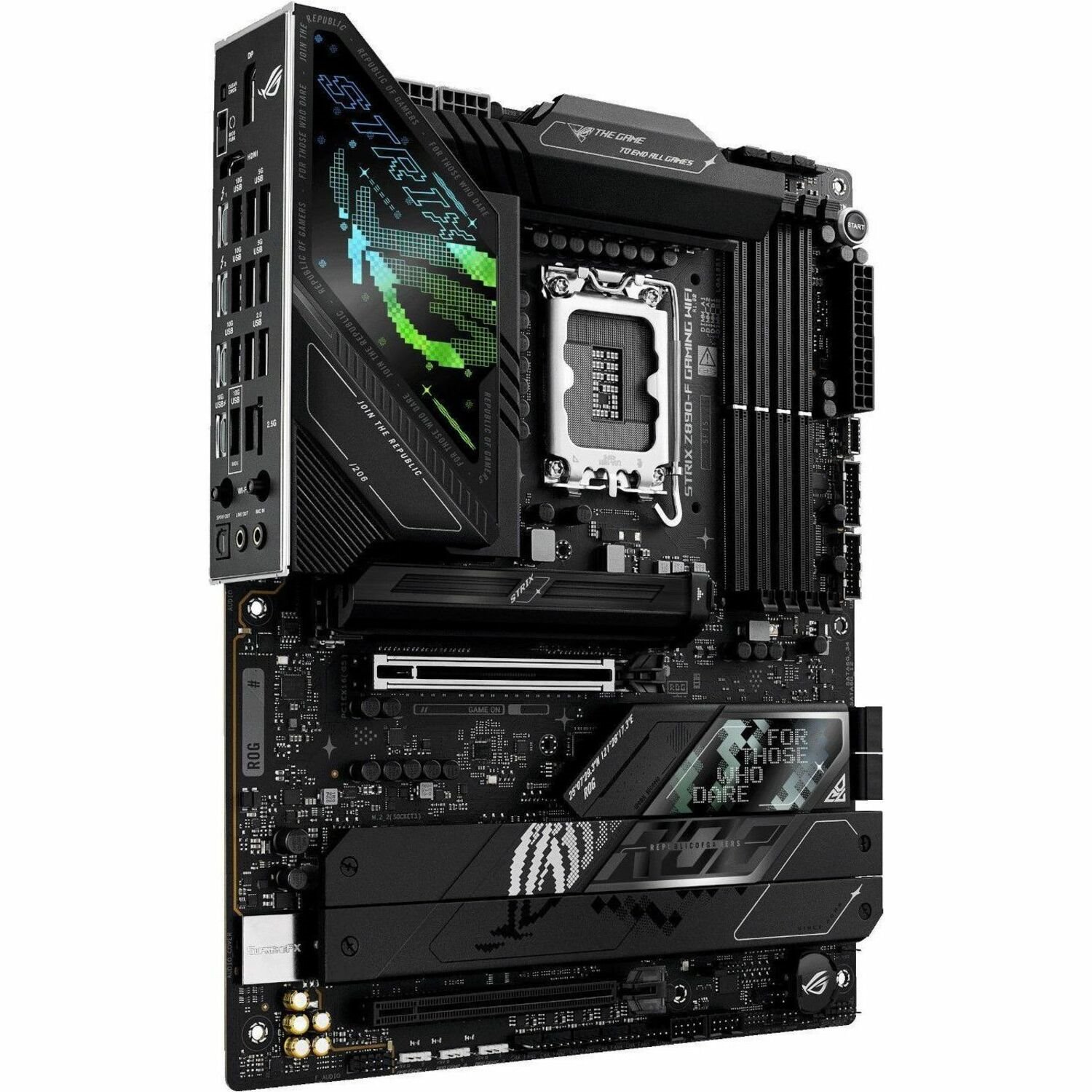 Asus ROG Strix Z890-F GAMING WIFI Gaming Desktop Motherboard - Intel Z890 Chipset - Socket LGA-1851 - ATX