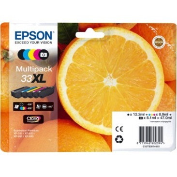 Epson Claria Premium 33XL Original Inkjet Ink Cartridge - Multi-pack - Colour Pack