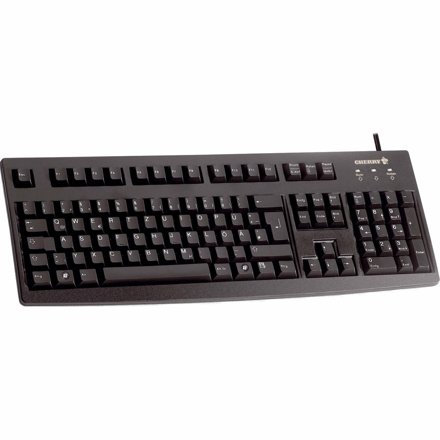 CHERRY G83-6104 Keyboard - Cable Connectivity - USB Interface - English (US) - Black