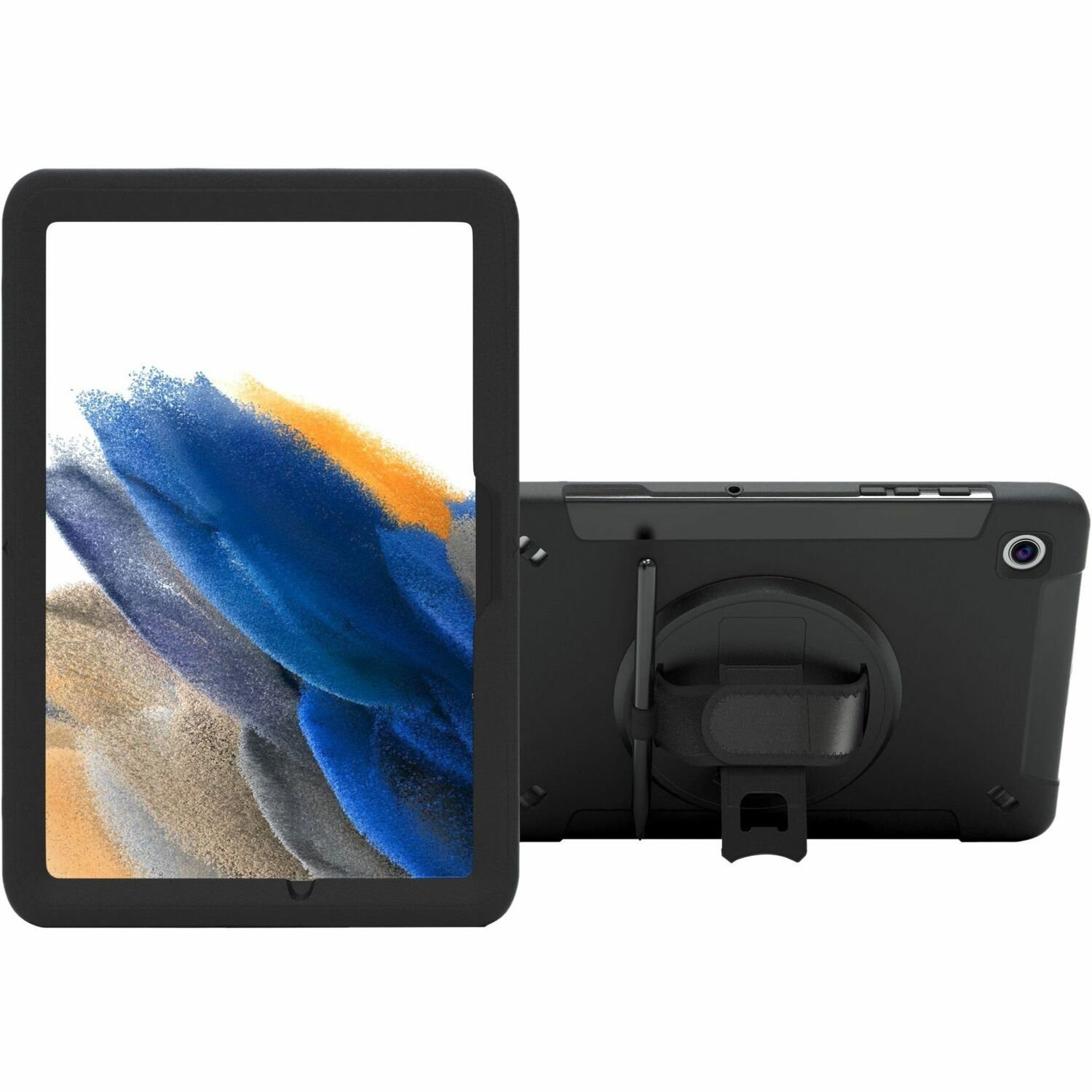 CTA Digital Protective Case with Built-in 360 Degree Rotatable Grip Kickstand & Pen Slot for Samsung Galaxy Tab A8 10.5&acirc;&euro; Tablet