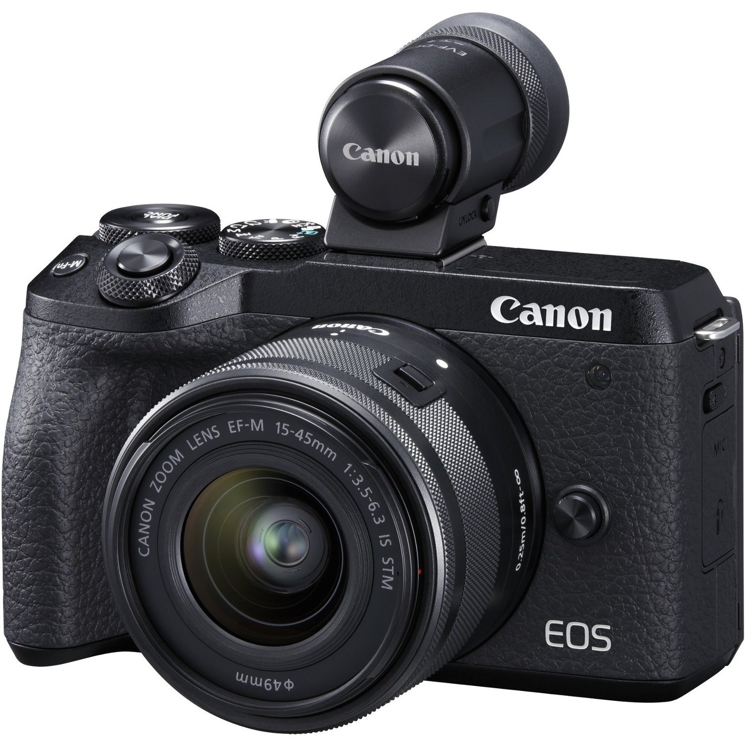 Canon EOS M6 Mark II 32.5 Megapixel Mirrorless Camera with Lens - 15 mm - 45 mm