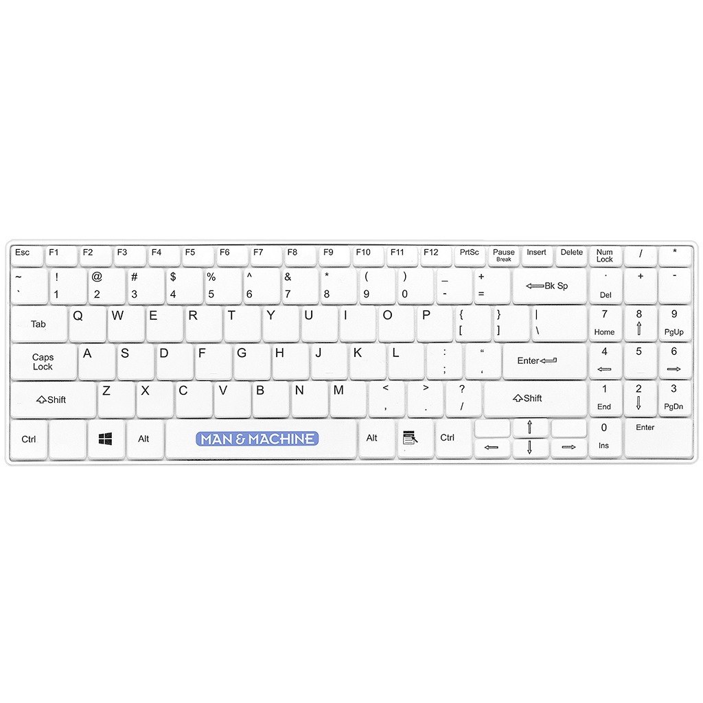 Man & Machine Its Cool Keyboard - Cable Connectivity - USB Interface - English (US) - White