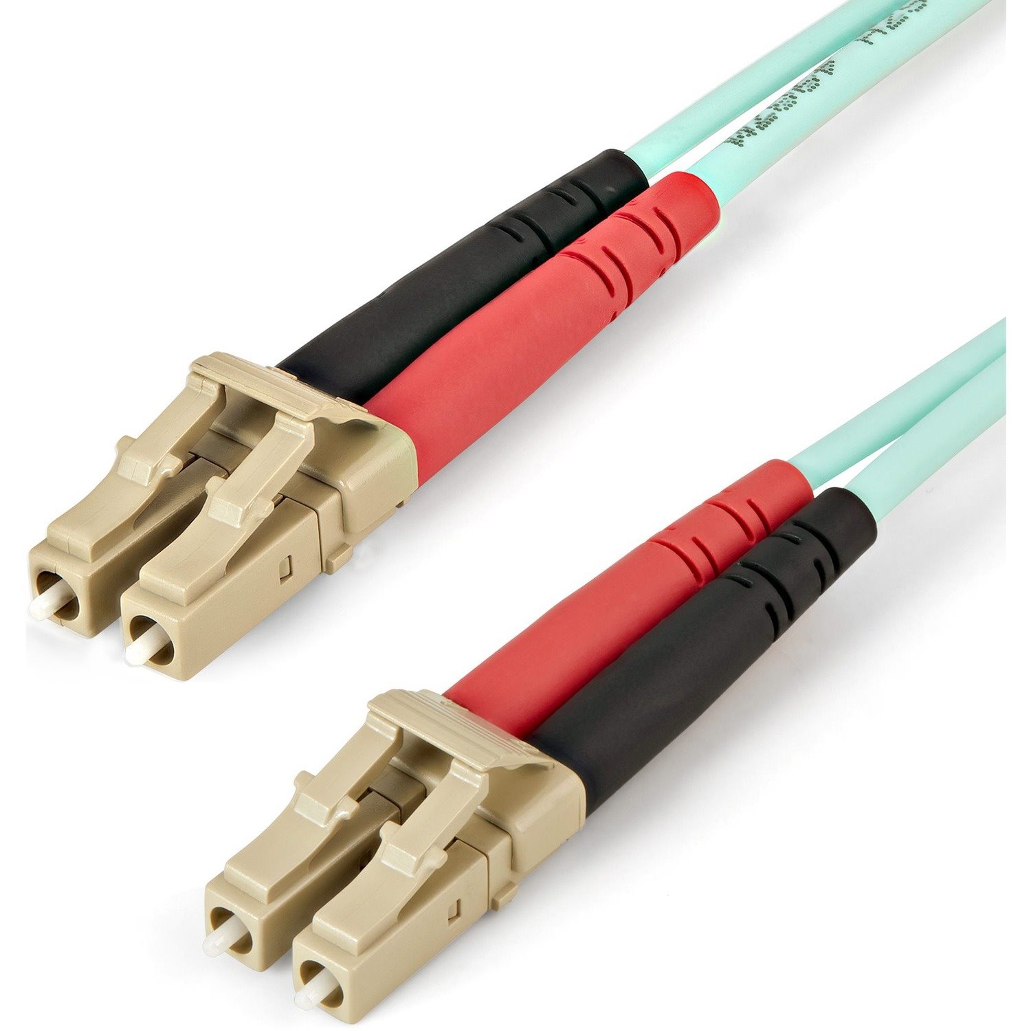 StarTech.com 1m (3ft) LC/UPC to LC/UPC OM4 Multimode Fiber Optic Cable, 50/125&micro;m LOMMF/VCSEL Zipcord Fiber, 100G, LSZH Fiber Patch Cord