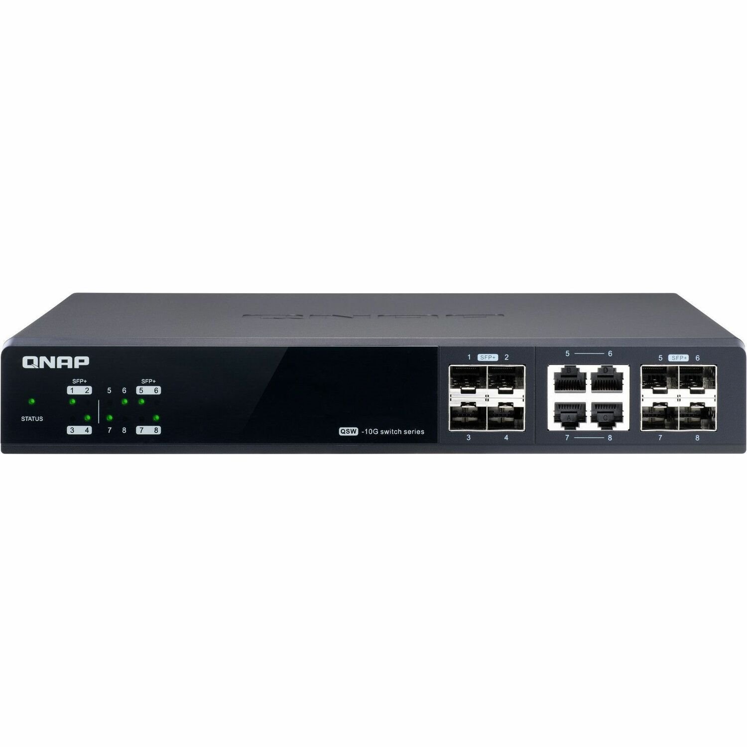 Qnap QSW-M804-4C,Management Switch,8 Port Of 10GbE Port Speed,4 Port SFP+,4 Port