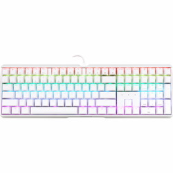 CHERRY MX 3.0S Wired RGB Keyboard, MX BLUE SWITCH, For Office And Gaming, White