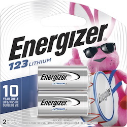 Energizer 123 Batteries, 2 Pack