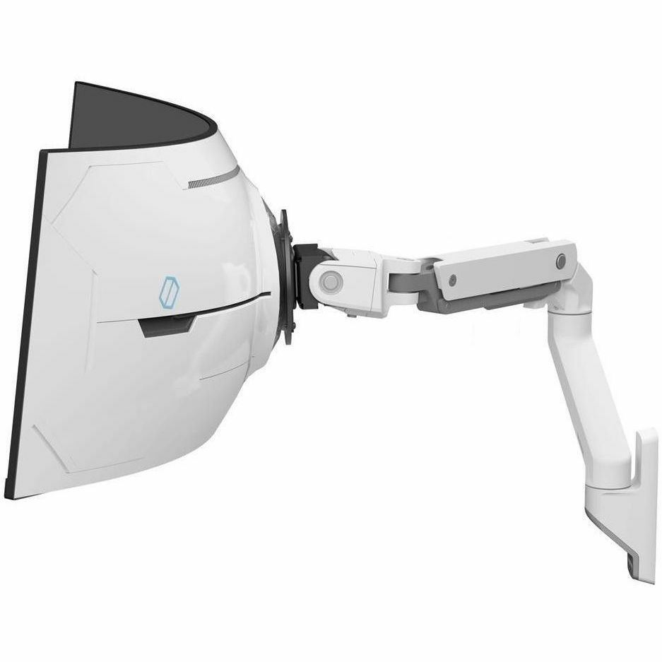 Ergotron Mounting Arm for Monitor, Curved Screen Display - White