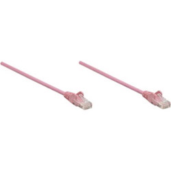 Intellinet Network Solutions Cat6 UTP Network Patch Cable, 7 ft (2.0 m), Pink