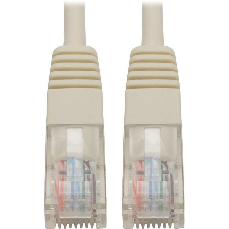 Eaton Tripp Lite Series Cat5e 350 MHz Molded (UTP) Ethernet Cable (RJ45 M/M), PoE - White, 15 ft. (4.57 m)