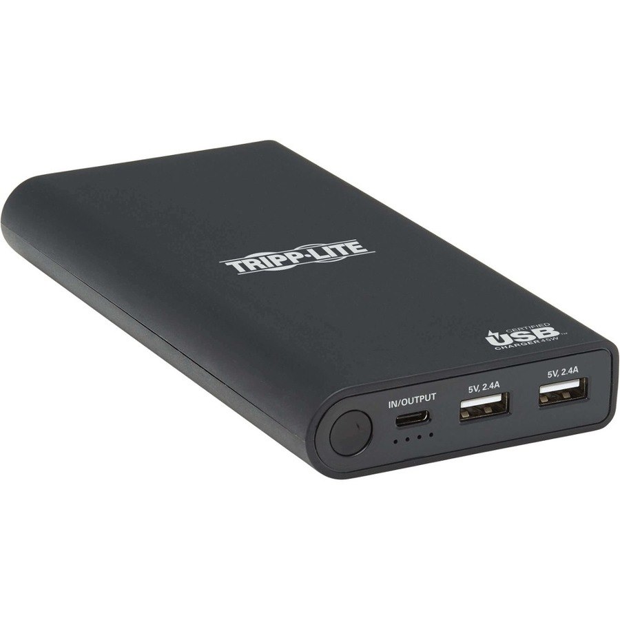 Eaton Tripp Lite Series Portable Charger - 2x USB-A, USB-C with PD Charging, 20,100mAh Power Bank, Lithium-Ion, USB-IF, Black