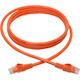 Eaton Tripp Lite Series Cat6 Gigabit Snagless Molded (UTP) Ethernet Cable (RJ45 M/M), PoE, Orange, 6 ft. (1.83 m)