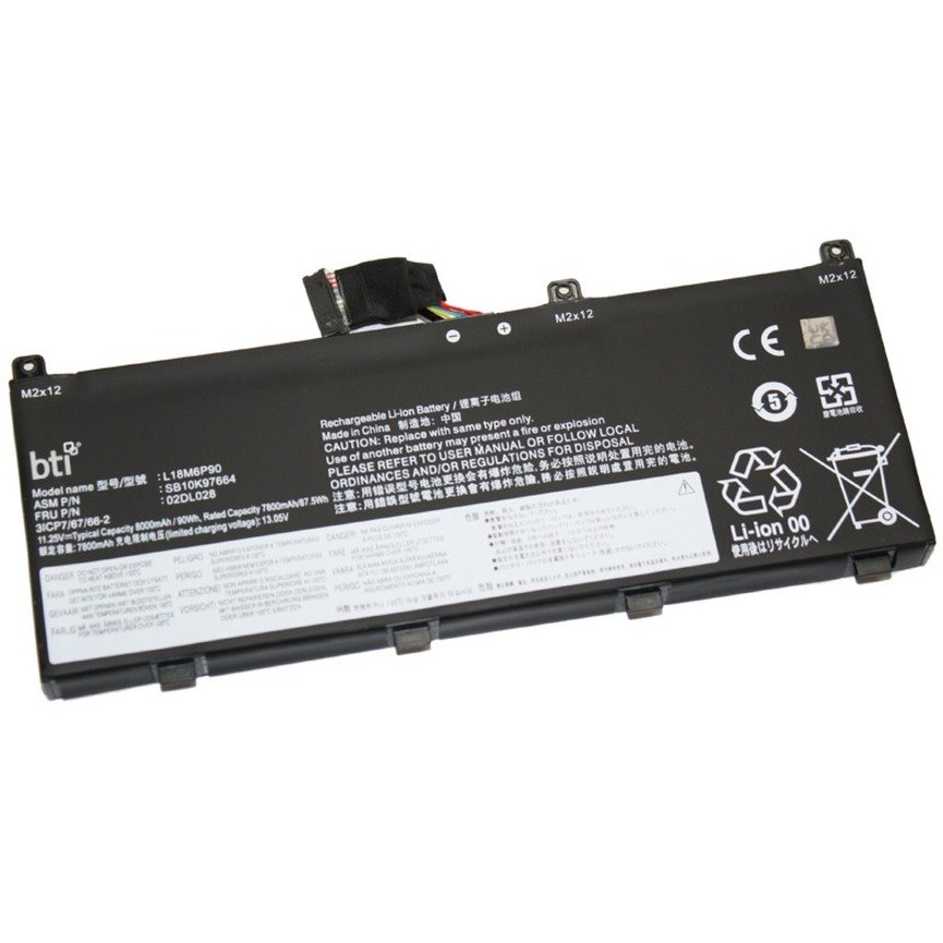 BTI 02DL028-BTI 11.25V 90WHR LI-ION BATTERY 02DL028, 02DL029, 5B10W13901, 5B10W13902, L18CP90, L18M6P90, SB10K97664, SB10T83145, SB10T93144