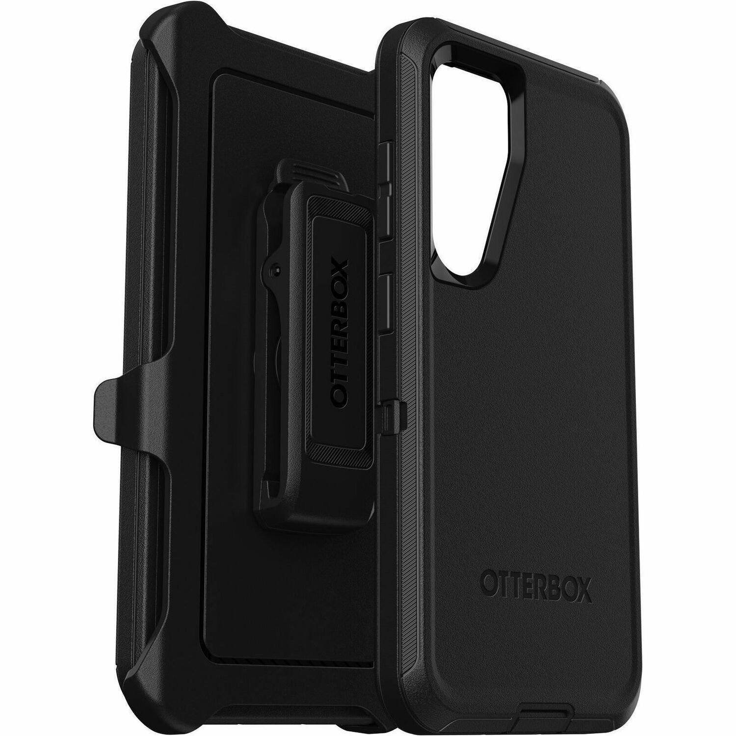 OtterBox Defender Rugged Carrying Case (Holster) Samsung Galaxy S24 Smartphone - Black