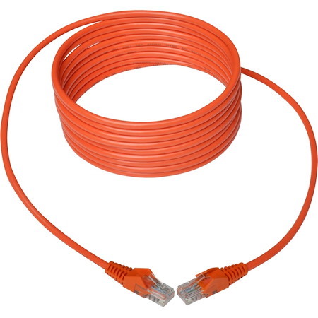 Eaton Tripp Lite Series Cat5e 350 MHz Snagless Molded (UTP) Ethernet Cable (RJ45 M/M), PoE - Orange, 14 ft. (4.27 m)