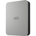LaCie Mobile Drive STLP5000400 5 TB Portable Hard Drive - 2.5" External - Moon Silver