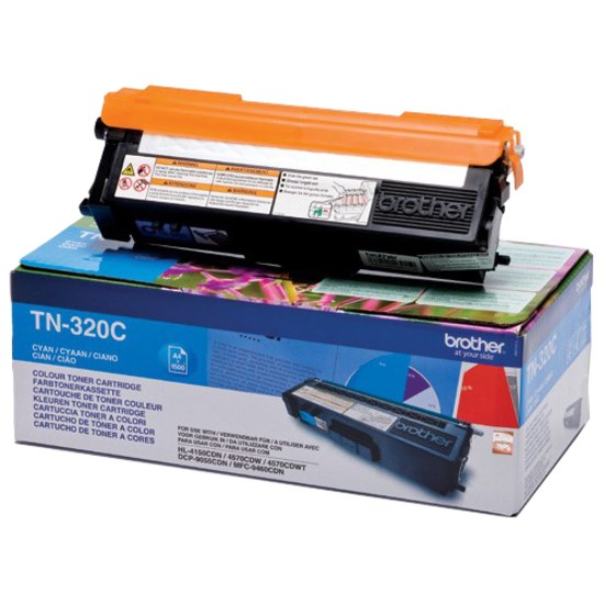 Brother TN-320C Original Laser Toner Cartridge - Cyan - 1 / Pack