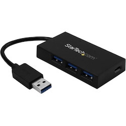 StarTech.com 4 Port USB 3.0 Hub - USB Type-A to 1x USB-C & 3x USB-A SuperSpeed 5Gbps - USB Bus Powered - Portable/Laptop USB 3.1 Gen 1 Hub