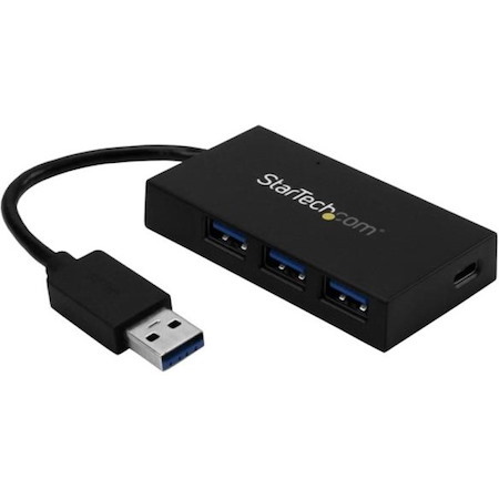 StarTech.com 4 Port USB 3.0 Hub - USB Type-A to 1x USB-C & 3x USB-A SuperSpeed 5Gbps - USB Bus Powered - Portable/Laptop USB 3.2 Gen 1 Hub