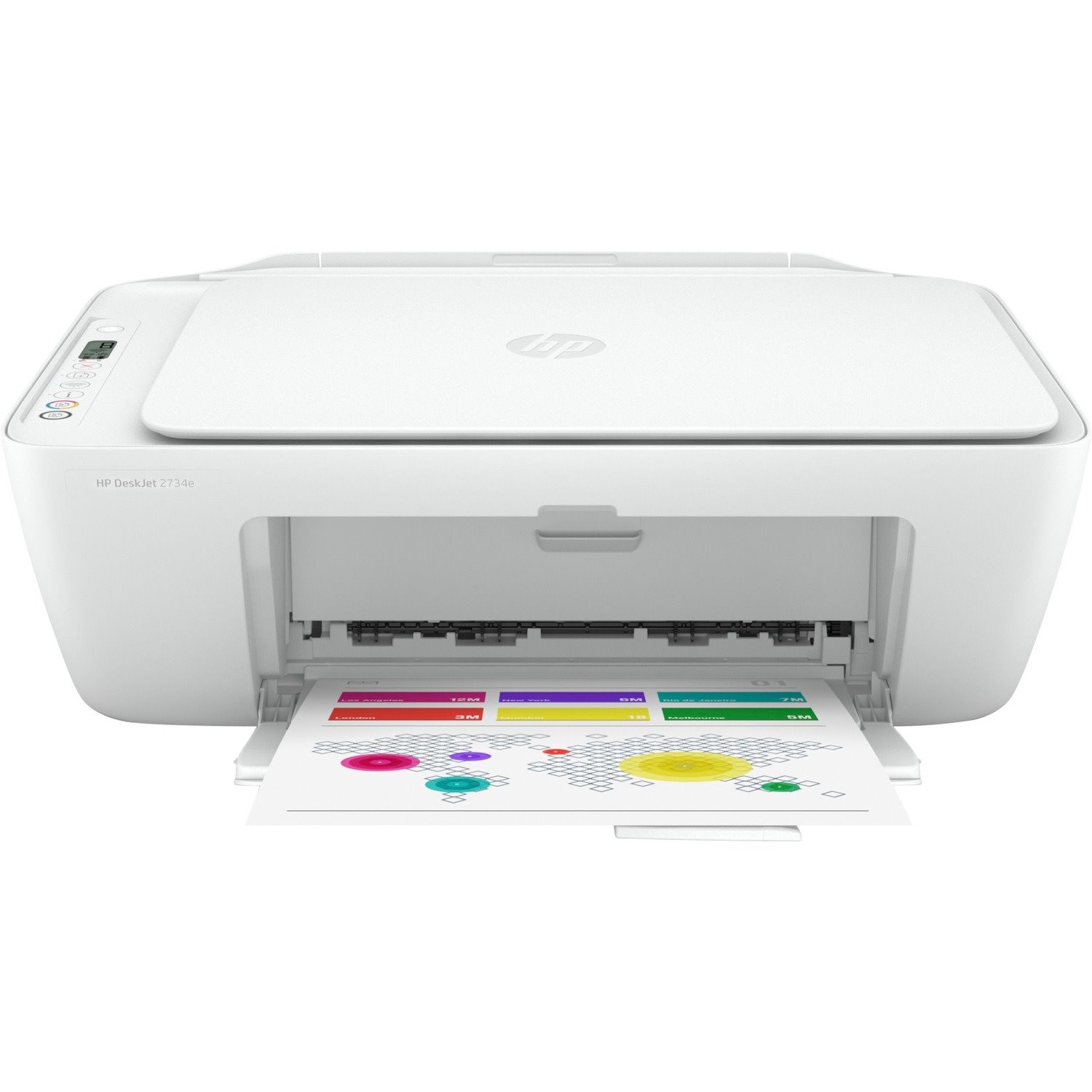 HP Deskjet 2734e Wireless Inkjet Multifunction Printer - Color