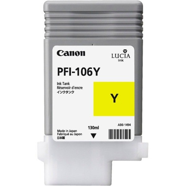 Canon Lucia EX PFI-106 Y Original Inkjet Ink Cartridge - Yellow Pack