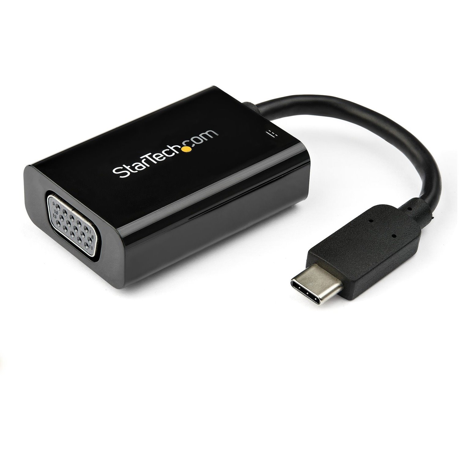 StarTech.com USB C to VGA Adapter with 60W Power Delivery Pass-Through - 1080p USB Type-C to VGA Video Converter w/ Charging - Black