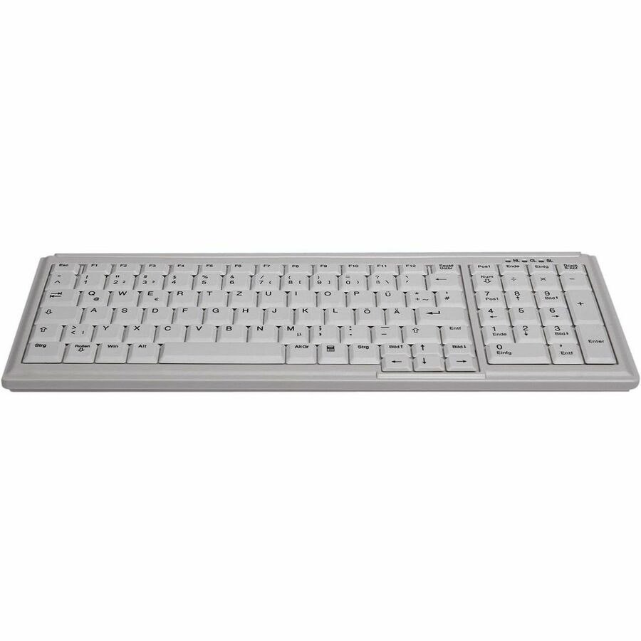 Active Key Keyboard - Cable Connectivity - USB 1.1 Interface - English (UK) - Light Grey