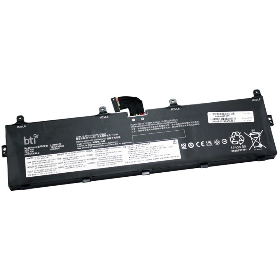 BTI 01AV497-BTI 11.25V 99WHR LI-ION BATTERY 01AV497, 01AV498, 5B10W13903, 5B10W13904, L17C6P51, L17M6P52, SB10K97636, SB10K97637, SB10T83146