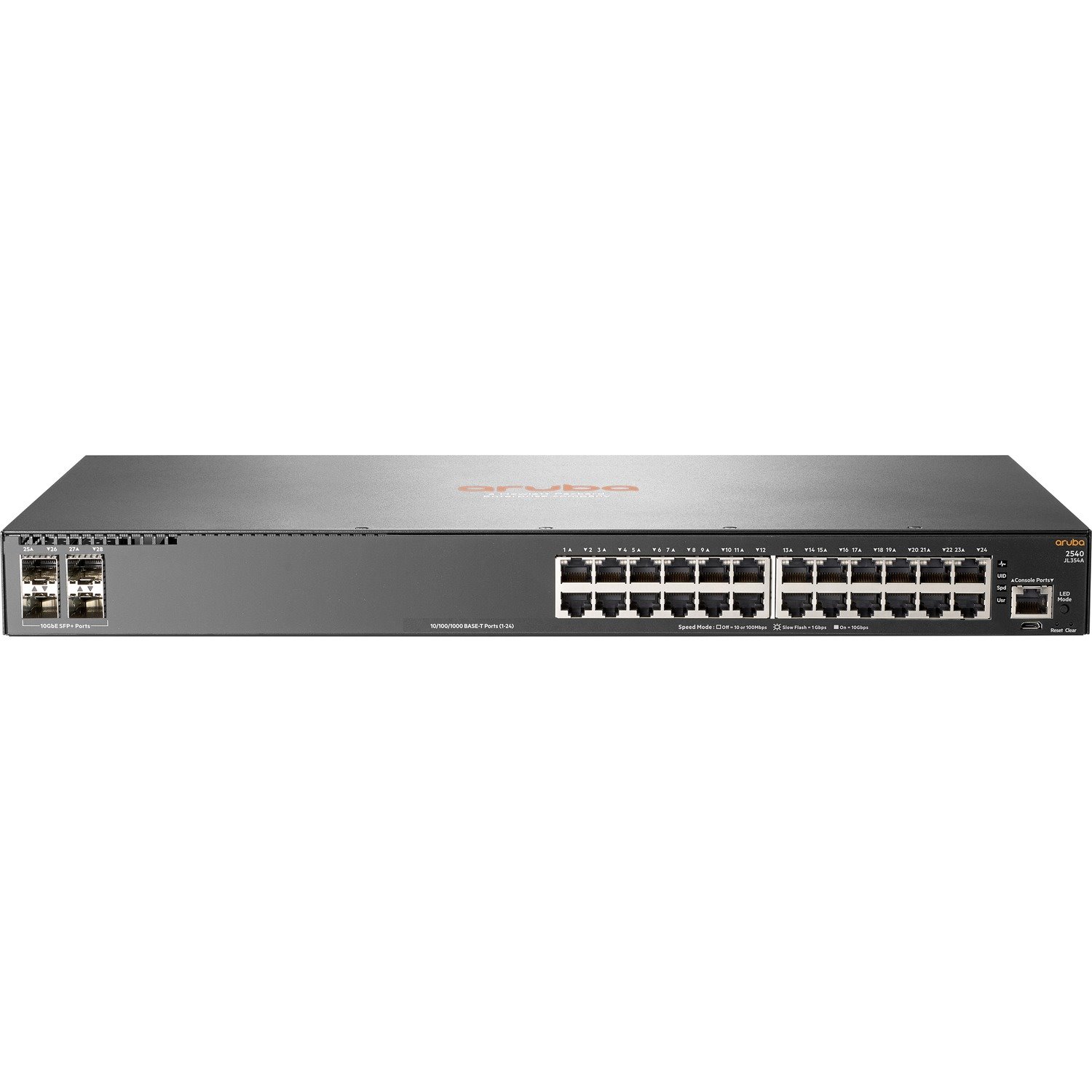 HPE 2540 2540 24G 4SFP+ 24 Ports Manageable Ethernet Switch - Gigabit Ethernet, 10 Gigabit Ethernet - 1000Base-X, 10/100/1000Base-T, 10GBase-X