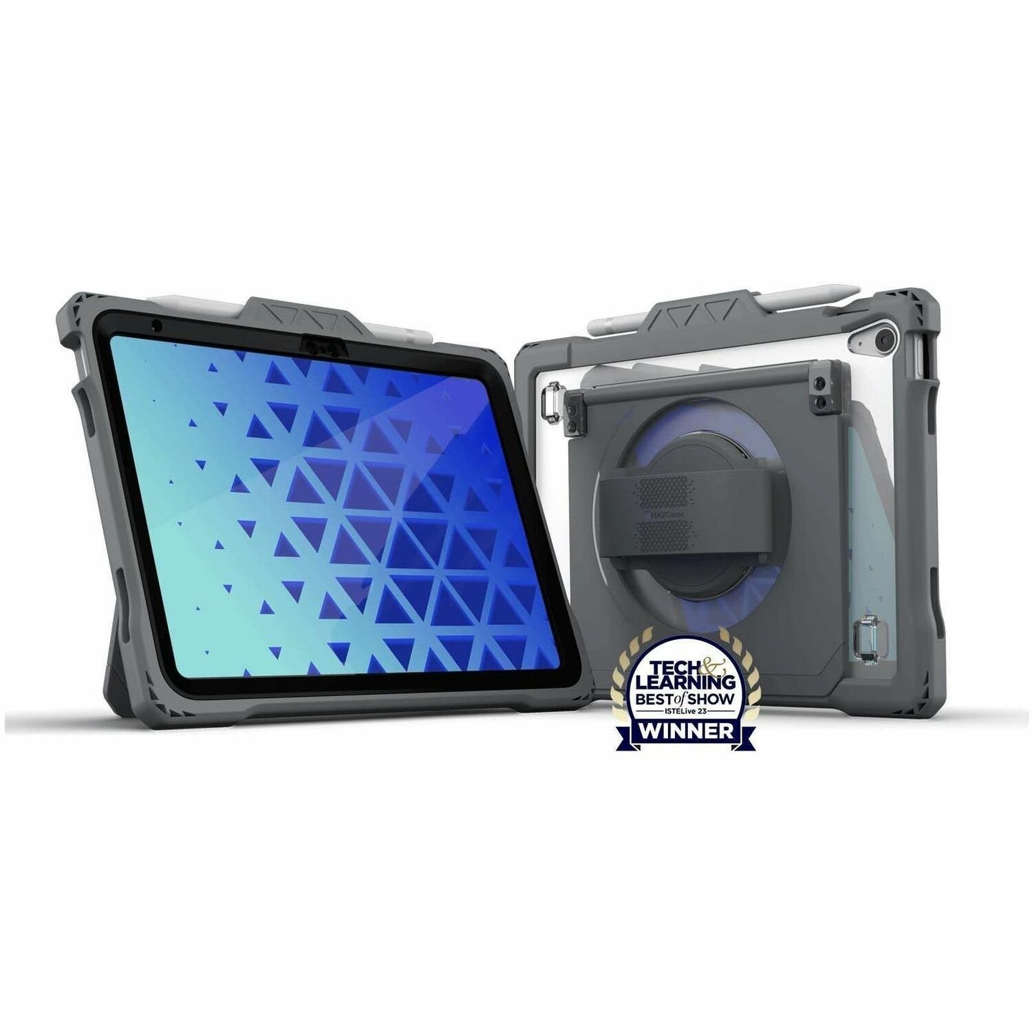 Shield Extreme-X2-H with Hand Strap for iPad 10 10.9" (2022) (Black Bezel-Gray Case)