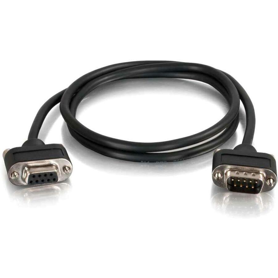 C2G 15ft RS232 DB9 Cable with Low Profile Connectors - In Wall Rated - M/F