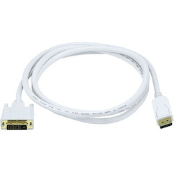 Monoprice 6ft 28AWG DisplayPort to DVI Cable - White