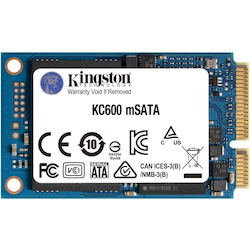 Kingston KC600 512 GB Solid State Drive - mSATA Internal - SATA (SATA/600)