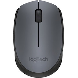 Logitech M171 Mouse - Radio Frequency - USB - Black, Grey