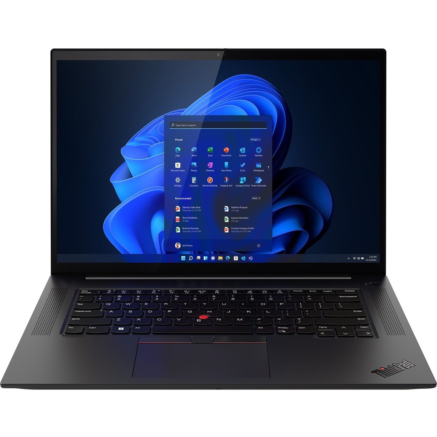 Lenovo ThinkPad X1 Extreme Gen 5 21DE0046US 16" Touchscreen Notebook - WQUXGA - Intel Core i7 12th Gen i7-12800H - vPro Technology - 16 GB - 1 TB SSD - English Keyboard - Black Weave