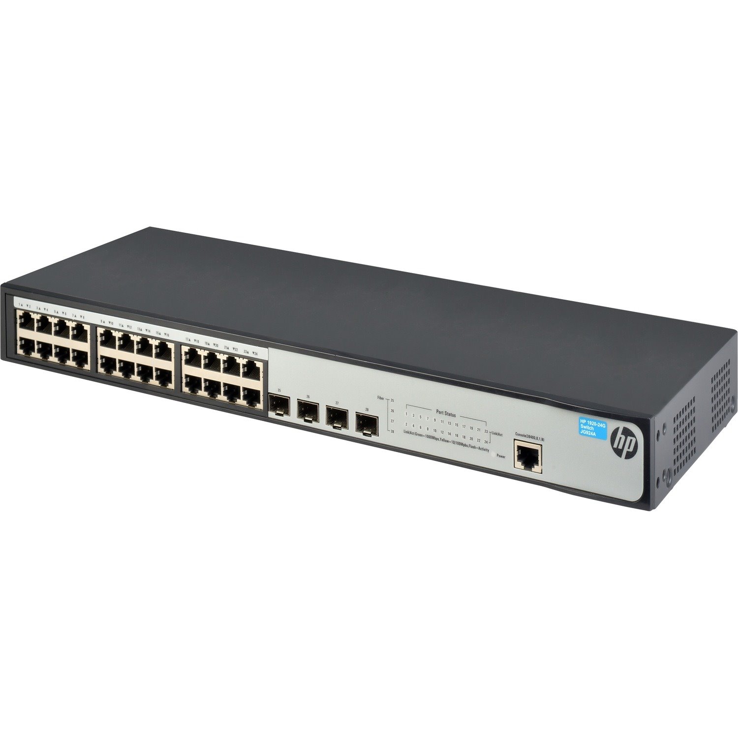 HPE 1920 1920-24G-PoE+ (370W) 24 Ports Manageable Layer 3 Switch - Gigabit Ethernet - 1000Base-X, 10/100/1000Base-T