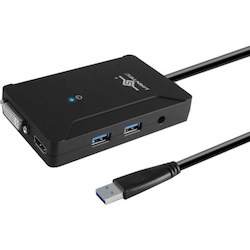 Vantec USB 3.0 Dual Video Display Adapter with 2 USB 3.0 Port
