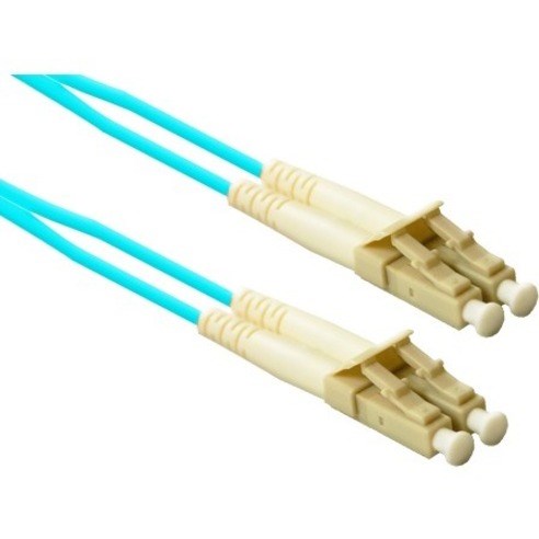 TAA Compliant ENET 3M LC/LC Duplex Multimode 50/125 10Gb OM4 or Better Aqua Laser Optimized Multi-Mode (LOMM) Fiber Patch Cable 3 meter LC-LC Individually Tested