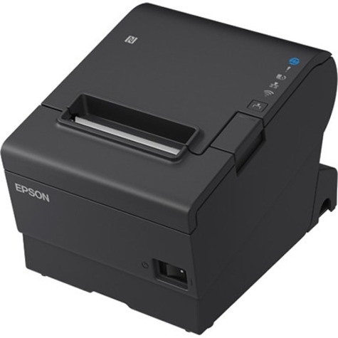Epson TM-T88VII -612 Desktop Direct Thermal Printer - Monochrome - Receipt Print - Ethernet - USB - USB Host - Serial - With Cutter - Black
