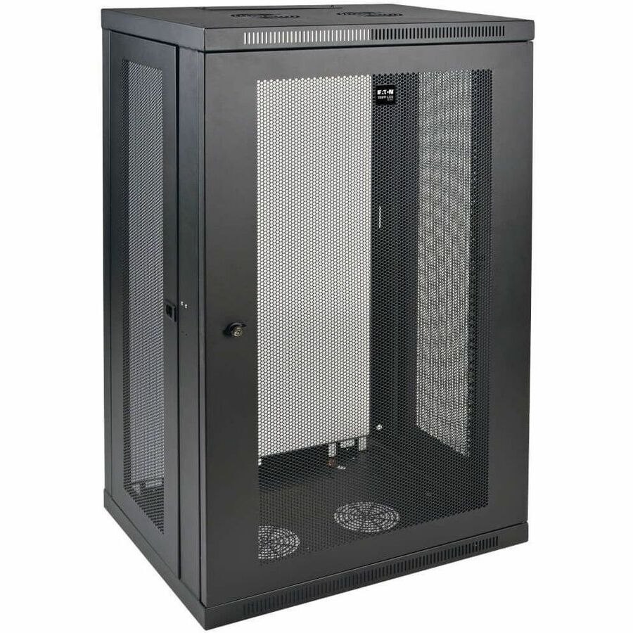 Eaton Tripp Lite Series SmartRack 21U Low-Profile Switch-Depth Wall-Mount Half-Height Rack Enclosure