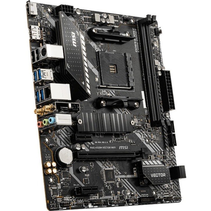 Buy MSI MAG A520M VECTOR WIFI Desktop Motherboard - AMD A520 Chipset ...