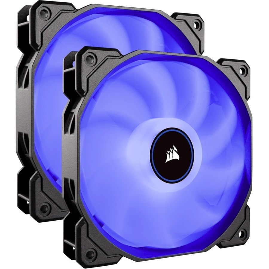 Corsair Air Series AF140 LED (2018) Blue 140mm Fan Dual Pack - 2 Pack