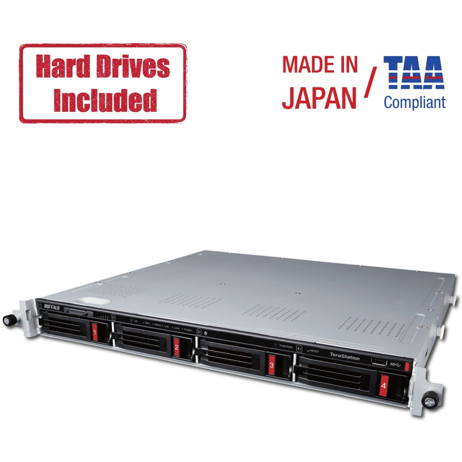 Buffalo TeraStation 3410RN Rackmount 16 TB NAS Hard Drives Included