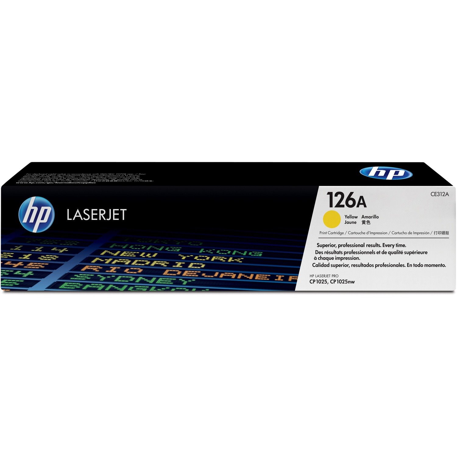 HP 126A Original Standard Yield Laser Toner Cartridge - Yellow - 1 Each