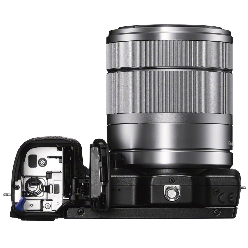 Sony alpha NEX-5R 16.1 Megapixel Mirrorless Camera with Lens - 0.63" - 1.97" - Silver