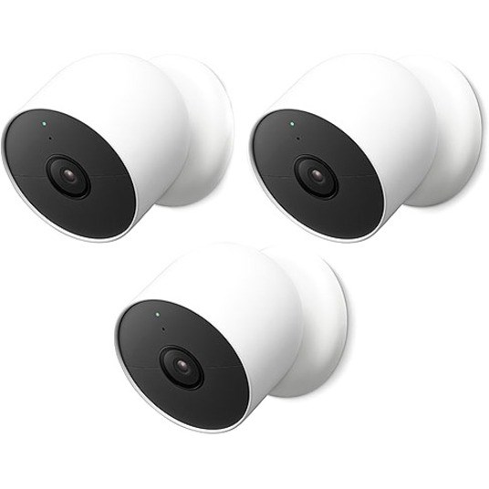 Google Nest Nest Cam 2 Megapixel Outdoor Full HD Network Camera - Color - 3 Pack - Snow