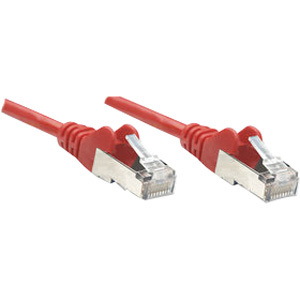 Intellinet Network Solutions Cat6 UTP Network Patch Cable, 1.5 ft (0.5 m), Red